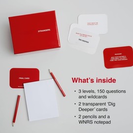 Hsdbuy Not really strangers Card Game-150 Conversation Cards for Adults,Teens,Couples,Strangers-Fun Family Party Card Game & Icebreaker for Game Night or Date Night,15+,2-6 Players (Standard Edition)