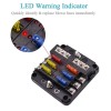 WUPP Waterproof Boat Fuse Panel 12-24V - Marine Fuse Block