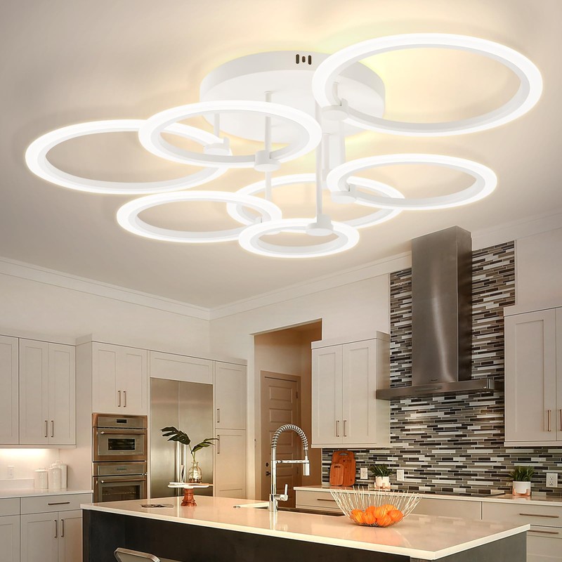 SEABLE Modern LED Ceiling Light Dimmable Ceiling Light Fixtures with
