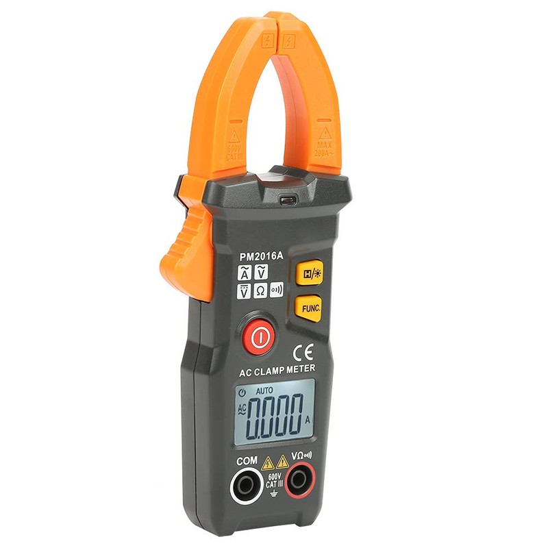 PEAKMETER PM2016A/S Digital Clamp Multimeter, 6000 AC Voltage Ampere Ohm