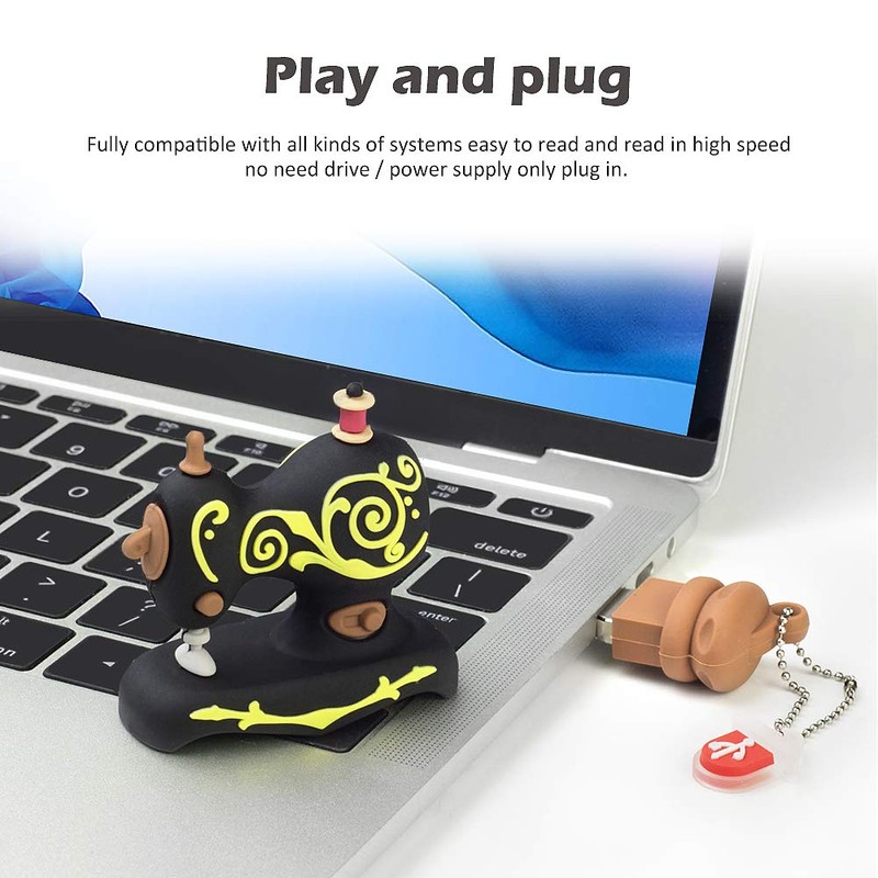 32 GB USB Stick Sewing Machine Pattern Memory Stick Interesting