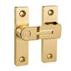 INIRET 180 Degree Flip Barn Door Lock, Gold Heavy Duty