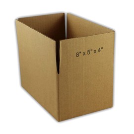 EcoSwift 50 8x5x4 Corrugated Cardboard Packing Boxes Mailing Moving Shipping Box Cartons