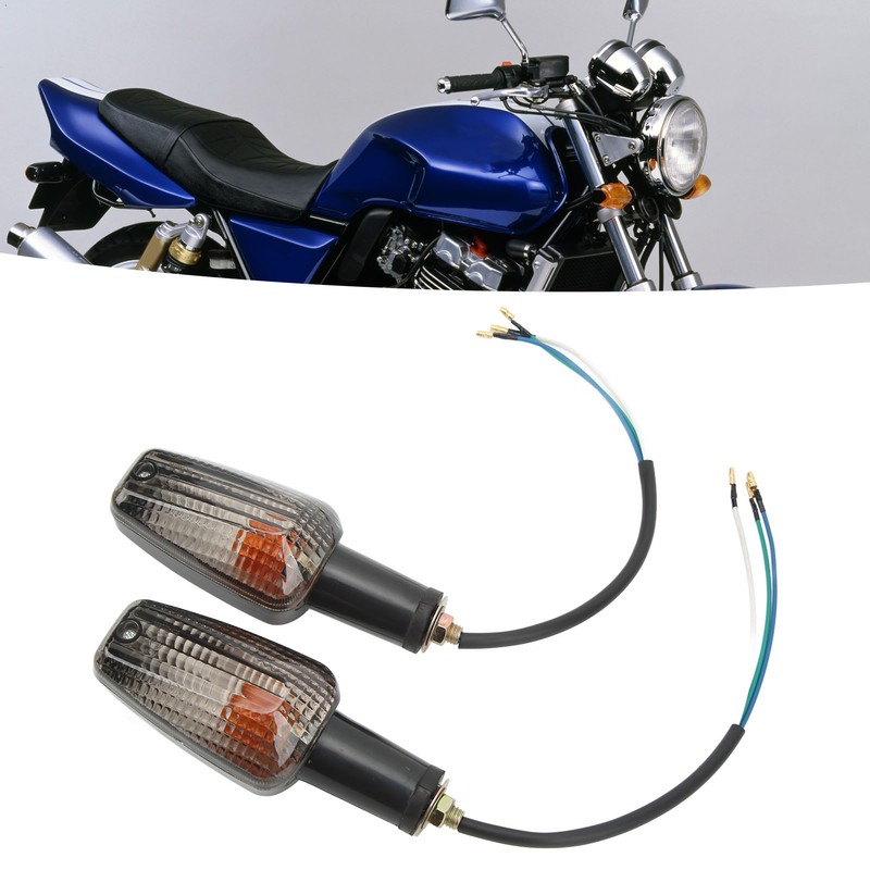 2Pcs Motorcycle Turn Signal Light Waterproof Super Bright for CB400