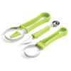 HIC Kitchen 4-in-1 Fruit Tool Set, Stainless Steel Blades