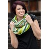 styleBREAKER loop tube scarf with stripes and paisley pattern 01018004,