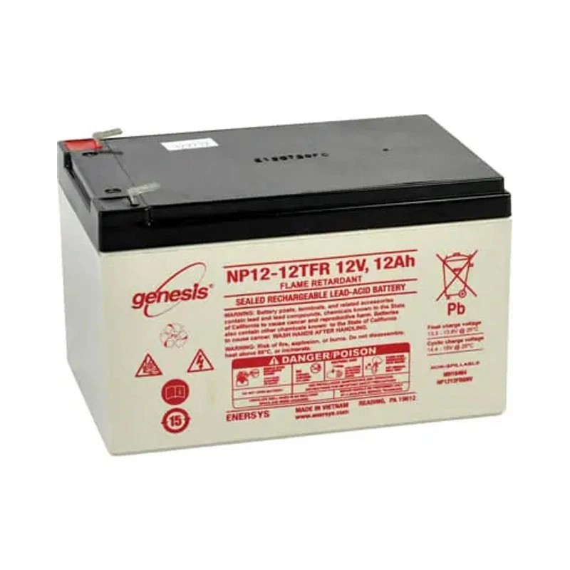 EnerSys Genesis NP12-12TFR 12V 12Ah F2 Flame Retardant SLA Battery