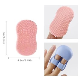 Paquete De 6 Minicepillos Faciales Exfoliantes De Silicona, Guantes Para Los Dedos, Cepillos De Limpieza De Mano, Herramienta Para El Cuidado De La Piel, Limpieza Profunda, Eliminación De Pun