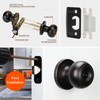 Haidms 8 Packs Oil-Rubbed Bronze Interior Door Knobs, Door Knobs