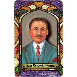Dr. Jose Gregorio Hernandez Spanish Prayer Card Card With Vinyl Sleeve Estampa Religiosa Bilingue Con Funda De Vinilo.