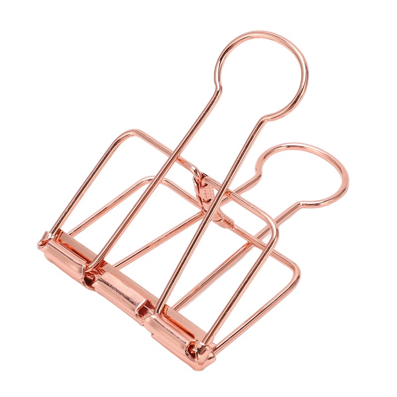 30Pcs Wire Binder Clips 2in Wide Hollow Out Strong Metal