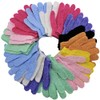 30 Pcs Exfoliating Shower Gloves, 15 Colours