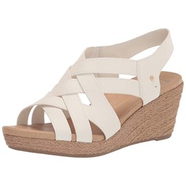 Dr. Scholl's Shoes Women's Everlasting Espadrille Platform Wedge Sandal,White Smooth,9