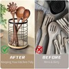 IGITANGAZA Utensil Holder for Kitchen Rotating Utensil Crock for Countertop,