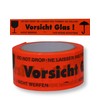 gws Caution Glass Notice Tape 6 Rolls Hallway Orange PVC