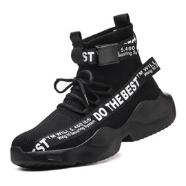 Furuian Steel Toe Shoes for Men Women Comfortable Lightweight Safety Snekaers Industrial Construction Work Shoes for Men