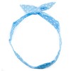 Mytoptrendz® Wire Headband Dotted Retro Wired Head Scarf Rockabilly Bandy Hair Band Head Wrap Vintage Small Polka Dot (Light Blue- Small Polka dot)
