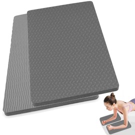 Almohadilla para rodillas de yoga, ideal para rodillas y codos mientras hace yoga y ejercicios en el suelo, almohadilla para rodillas para jardinería, trabajo en el jardín y baño para bebés (gris claro)