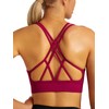 RUNNING GIRL Sports Bra for Women,Padded Strappy Sports Bra with