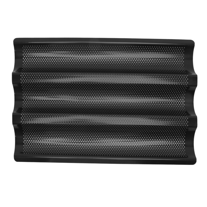 Baguette Pan Stainless Steel U Shape Uniform Heating Perforated Design