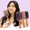 Cellibbon Athens Goddess Paddle Brush (L)/ Wooden Cushion Brush, Pig