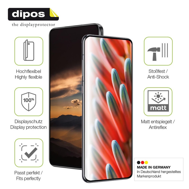 dipos FLEX 2x Schutzfolie matt passend für Tecno Spark 20