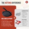 Victoria 8-Inch Cast Iron Tortilla Press HD Spherrous, Commercial-Grade Cast