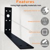 Shelf Brackets for Suncast Sheds,Iron Shelf Accessory Outdoor Sheds Storage,Black,Brackets