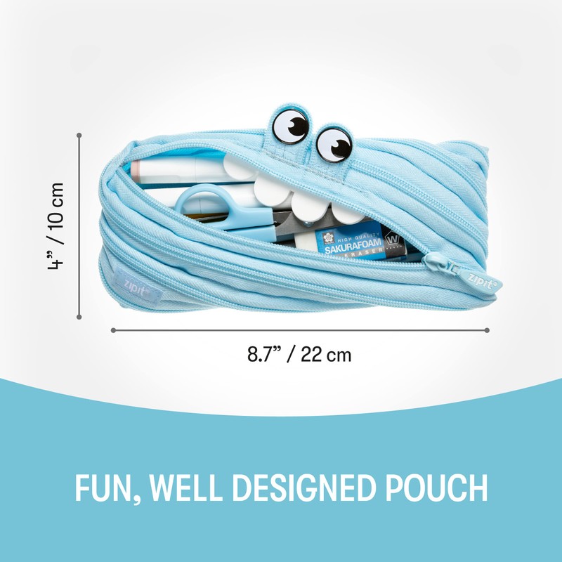 ZIPIT ZP-ZTM-GO/ZP-ZTmA Pen Case Pouch, bule