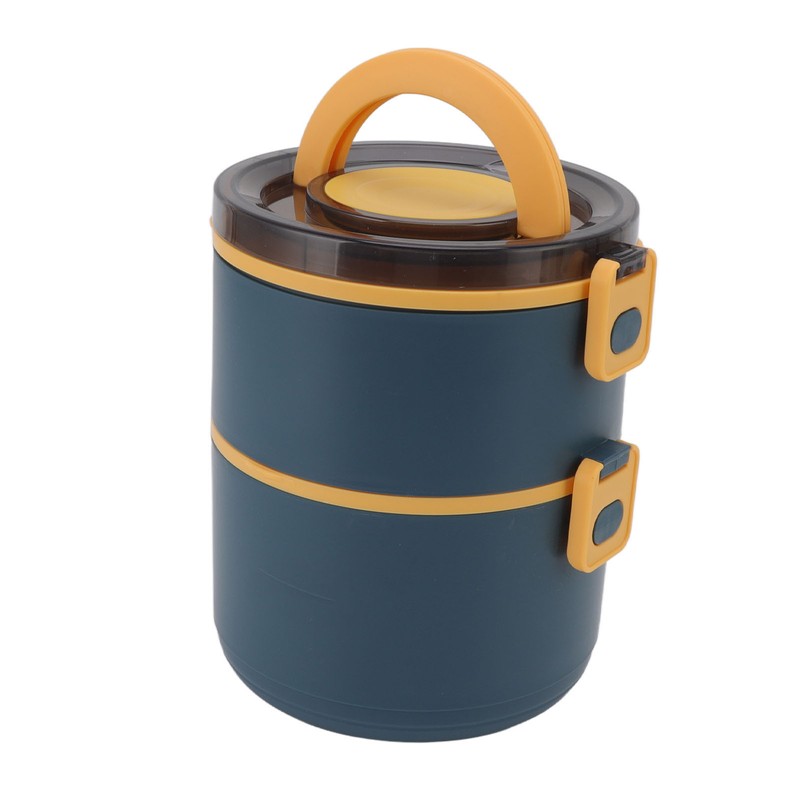 Stackable Lunch Box 1600ml Dual Layers Stainless Steel BPA Free