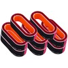 Iconikal Oval-Shaped 3-Way Nail Buffing Block Loops, Pink, 8-Pack