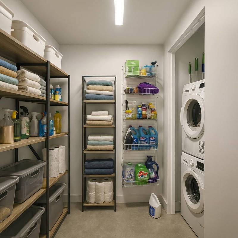 Jumbl 24" Wide Adjustable Door/Wall Mount Hanging Spice Storage Rack