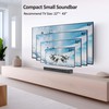Heymell Compact 60cm/23 Inch 2.1ch Bluetooth Small Sound Bar for