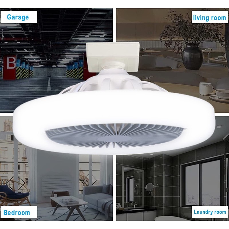 Luz de ventilador de techo, 85‑265V Ventilador de araña silencioso