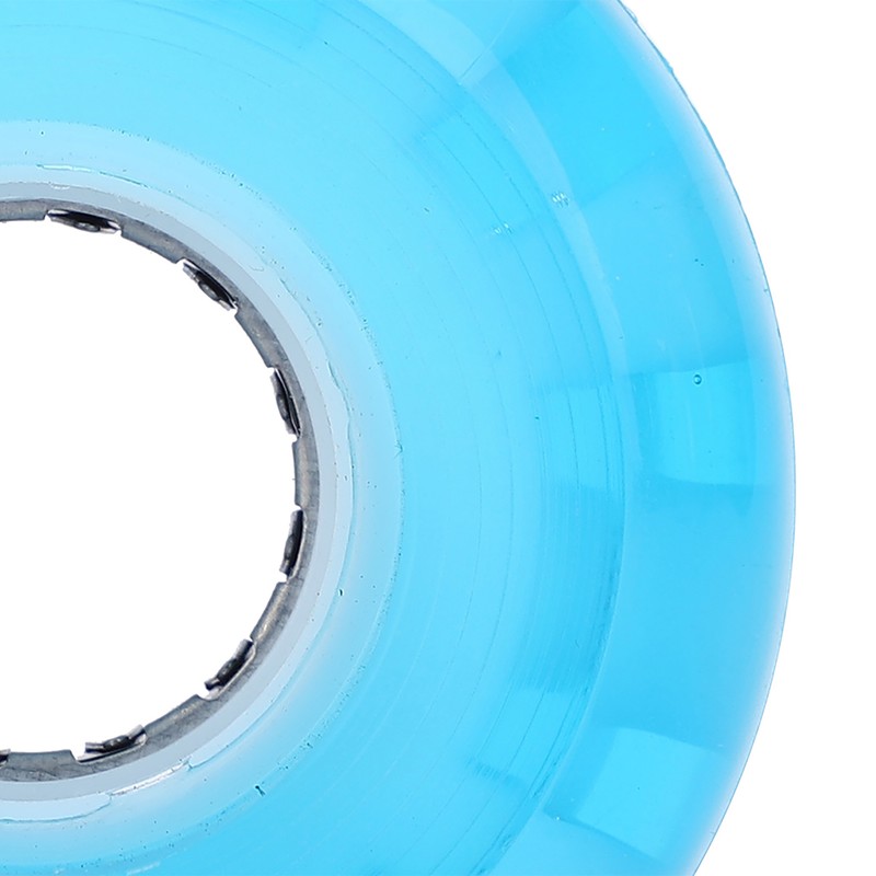 4PCs Set High Elastic PU Skateboard Flashing Wheel 52mm Professional