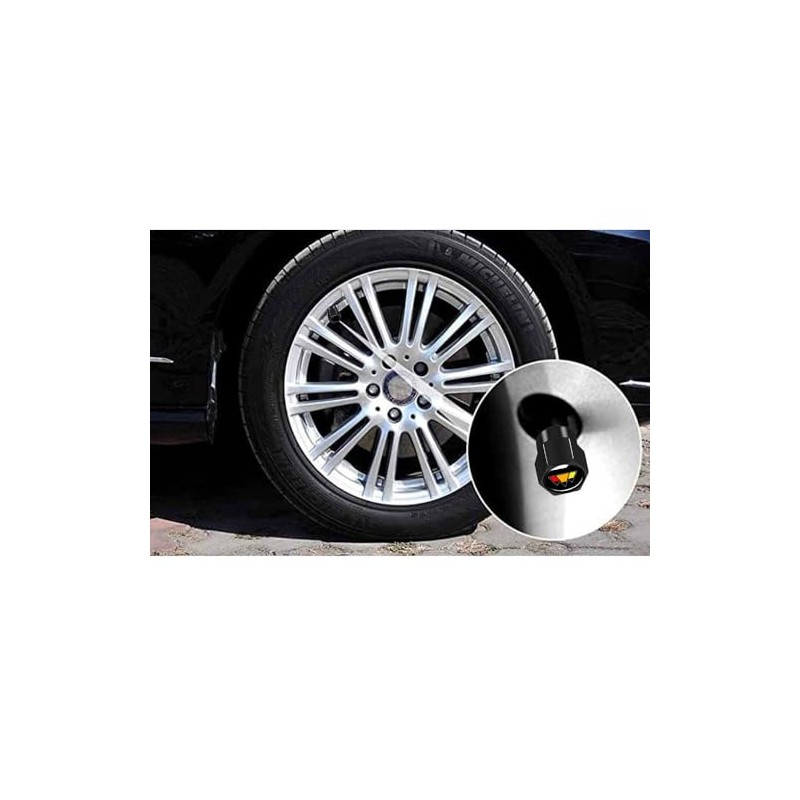 4Pcs Tire Valve Stem Caps Explosion Valve Cover Aluminum Alloy