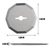 4-Pack Replacement Rotary Blades Compatible with Worx WX082L 4V ZipSnip
