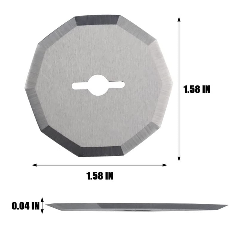 4-Pack Replacement Rotary Blades Compatible with Worx WX082L 4V ZipSnip