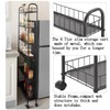 Seadasyoon 6 Tier 10in Slim Rolling Storage Cart with Handle,