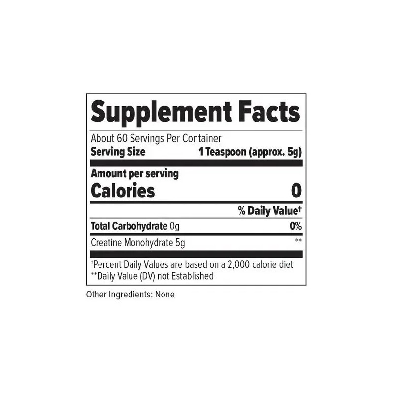 Creatina Monohidratada Finaflex 300g Sin Sabor 60 Servicios Sin Sabor