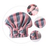 NOLITOY 1pc Striped Dry Hair Cap Bathroom Supplies Striped Bathing