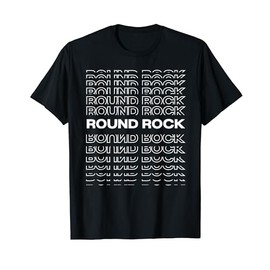 Minimalist City - USA Modern Round Rock T-Shirt
