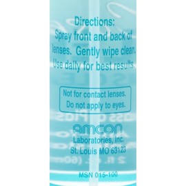 Cosma Clean Liquid Spray Lens Cleaner for Eyeglasses, Sunglasses, Phones, Tablet