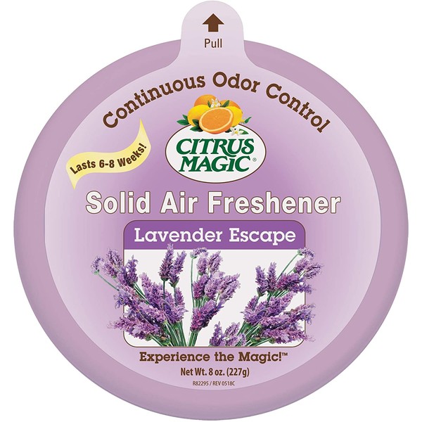 Citrus Magic Lavender Escape Odor Absorbing Solid Air Freshener, 8-Ounce, Pack of 1