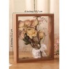 JOSON 2 packsWooden Dried Flower Photo Frame Dried Flower Display