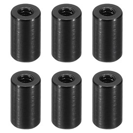 PATIKIL M3 Aluminium Spacer, 6 Pieces Metal Spacer Aluminium 3 mm ID x 6 mm OD x 10 mm L Thread Spacer Screw Spacer Round for RC Car Drones Motherboard, Black