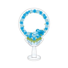 Hagoromo Frusta Can Badge Cover Light Blue Pitch No. 82743