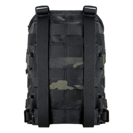 Tactical Hydration Backpack for 2L Hydration Bladder, Lightweight Hydration Backpack MOLLE Water Carrier for 2L Hydration Bladder Reservoir Pack for Hiking Biking Running Climbing, Mcbk, 28 x 16 x 9