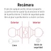 Hermex BAL-NE-RPB Cerradura esfera, cil recámara negro