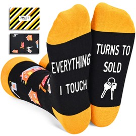 Zmart Real Estate Agent Gifts - Realtor Socks Men Women